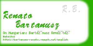 renato bartanusz business card
